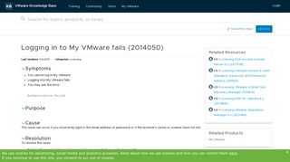 
                            7. Logging in to My VMware fails (2014050) - VMware Knowledge Base