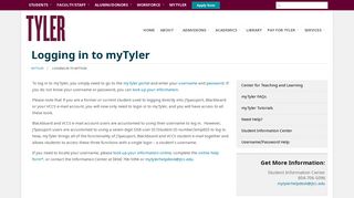 
                            6. Logging in to myTyler - John Tyler Community College