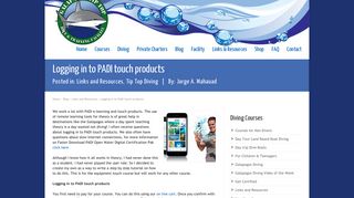 
                            7. Logging in to PADI touch products - Tip Top Diving