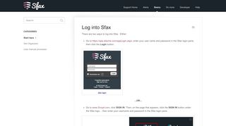 
                            2. Logging in to Sfax - Sfax