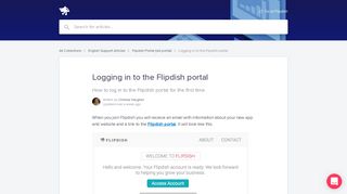 
                            3. Logging in to the Flipdish portal | Flipdish Help Center