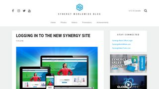 
                            13. LOGGING IN TO THE NEW SYNERGY SITE - Synergy WorldWide Blog