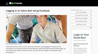 
                            9. Logging In to Yahoo Mail Using Facebook | It Still Works