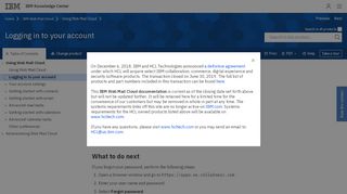 
                            3. Logging in to your account - Web Mail Cloud - IBM