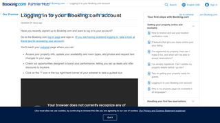 
                            4. Logging in to your Booking.com account – Partner Help – ...