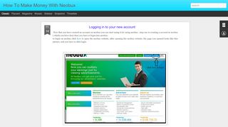 
                            9. Logging in to your new account | How To Make Money With ...