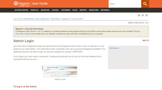 
                            2. Logging In to Your Store Admin - Magento