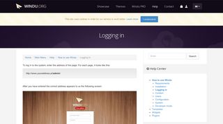 
                            9. Logging in - Windu CMS