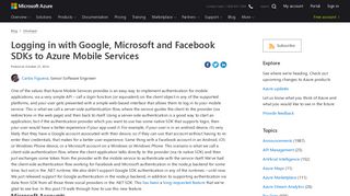 
                            5. Logging in with Google, Microsoft and Facebook SDKs to Azure ...