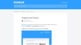 
                            1. Logging into Disqus | Disqus