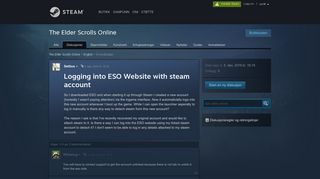 
                            5. Logging into ESO Website with steam account :: The Elder Scrolls ...