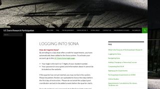 
                            6. Logging into Sona | UC Davis Research Participation