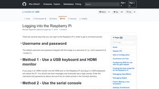 
                            11. Logging into the Raspberry Pi · mozilla-iot/wiki Wiki · GitHub