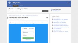 
                            3. Logging into Todo Cloud Web : Appigo Inc.