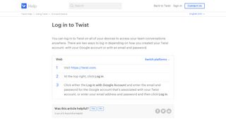 
                            9. Logging into Twist – Twist Help