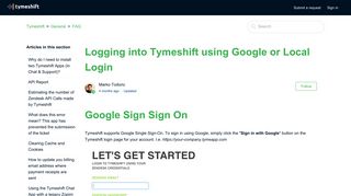 
                            8. Logging into Tymeshift using Google or Local Login – Tymeshift