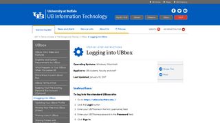 
                            10. Logging into UBbox - UBIT - University at Buffalo