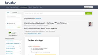 
                            9. Logging into Webmail - Outlook Web Access - Powered by Kayako ...