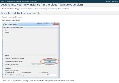 
                            9. Logging into your new instance “in the cloud” (Windows version ...