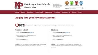
                            13. Logging into your NP Google Account | New Prague Area Schools