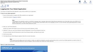 
                            2. Logging Into Your Siebel Application - Oracle Docs