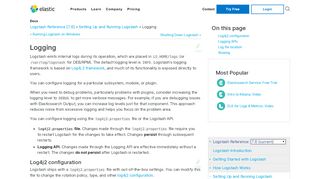 
                            8. Logging | Logstash Reference [6.6] | Elastic