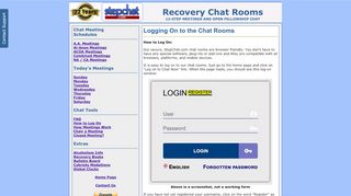 
                            3. Logging on to the Chat Rooms - Step Chat