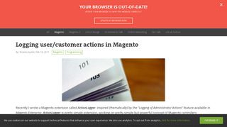
                            8. Logging user/customer actions in Magento • Inchoo