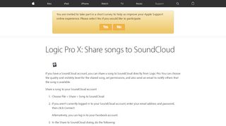 
                            13. Logic Pro X: Share songs to SoundCloud - Apple Support