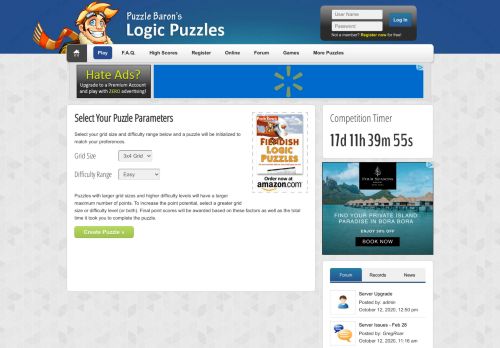 
                            12. Logic Puzzles by Puzzle Baron