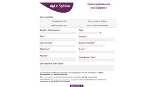 
                            4. Logiciel Connexion SphinxOnline | Le Sphinx