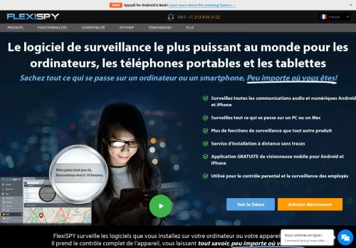 
                            2. Logiciel de Monitoring Unique FlexiSPY™ pour Mobiles & Ordinateurs