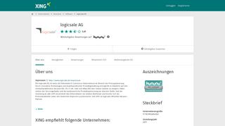 
                            10. logicsale AG als Arbeitgeber | XING Unternehmen