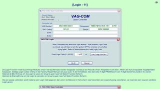 
                            9. Login - 11 - VCDS / VAG-COM: uitleg - tips - trics