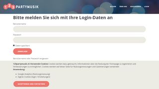 
                            5. Login - 123Partymusik