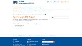 
                            6. Login 3D-Secure | VR-Bank Langenau-Ulmer Alb eG