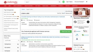 
                            3. Login 4 Jobs - Login 4 Vacancies 2018 | Wisdom Jobs