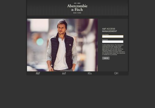 
                            4. Login Abercrombie & Fitch - anfcorp.com