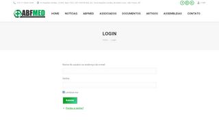 
                            11. Login - ABFMED