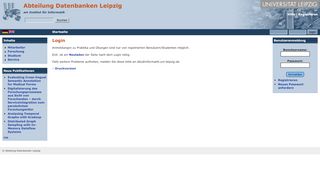 
                            9. Login | Abteilung Datenbanken Leipzig