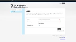 
                            13. Login - Academy of Medical Sciences - Flexi-Grant
