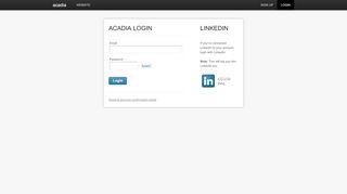 
                            4. Login - ACADIA