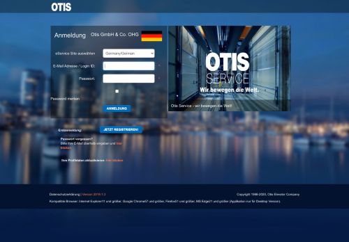 
                            3. Login - access eService - Otis Elevator Company