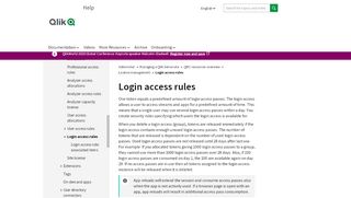 
                            5. Login access rules ‒ Qlik Sense - Qlik | Help