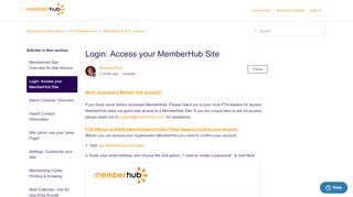 
                            2. Login: Access your MemberHub Site – MemberHub Help Center