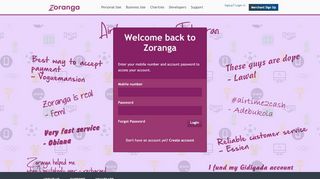 
                            1. Login - Access your Zoranga account