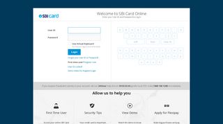 
                            7. Login - Account Access - Login, Register, Reset Your Account | SBI Card