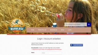 
                            8. Login / Account erstellen - Bufdi.EU