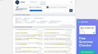 
                            9. login account name - Traduction française – Linguee