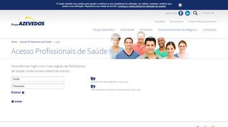 
                            7. Login - Acesso Profissionais de Saúde - Grupo Azevedos